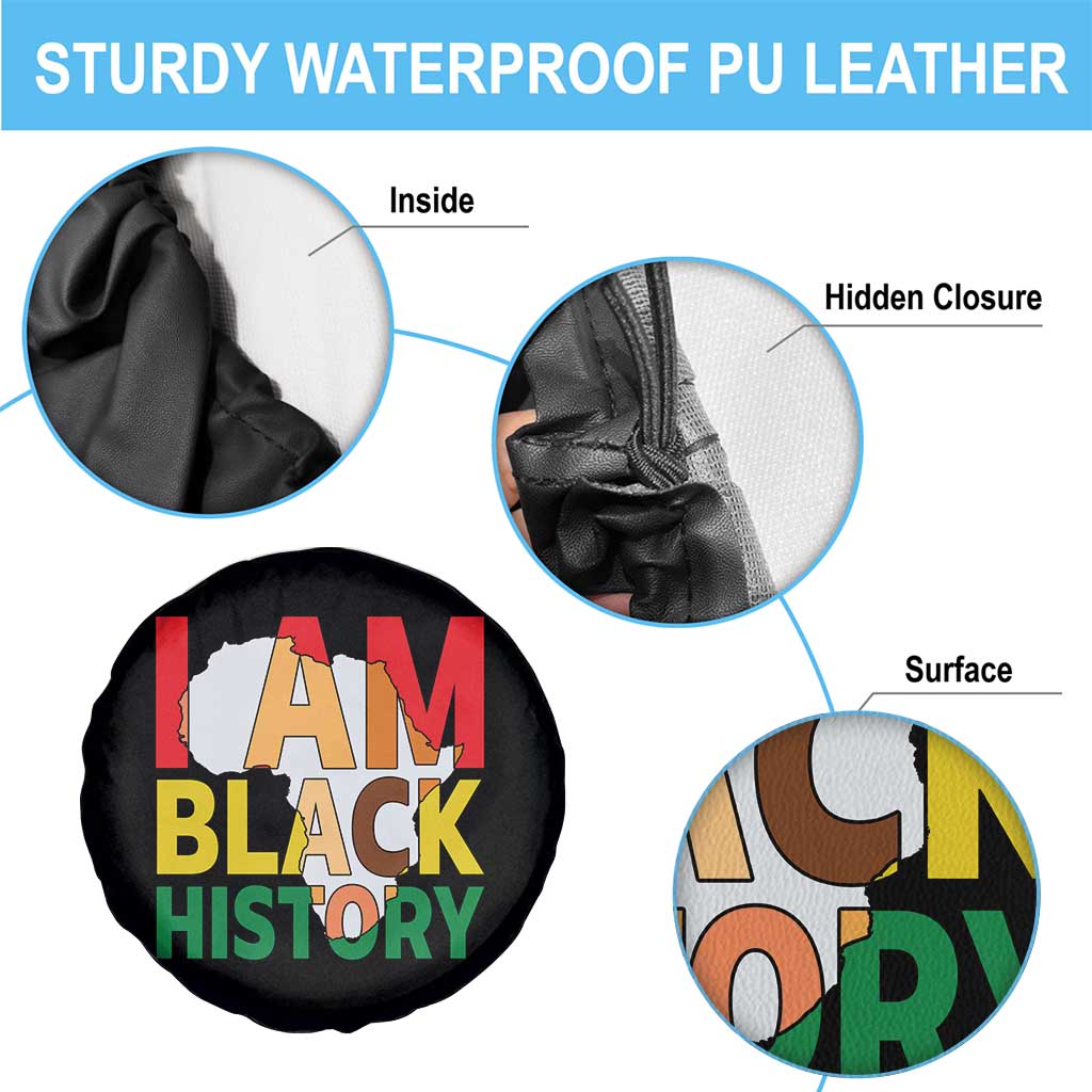 Black History Month African American Spare Tire Cover I Am Black History - Wonder Print Shop