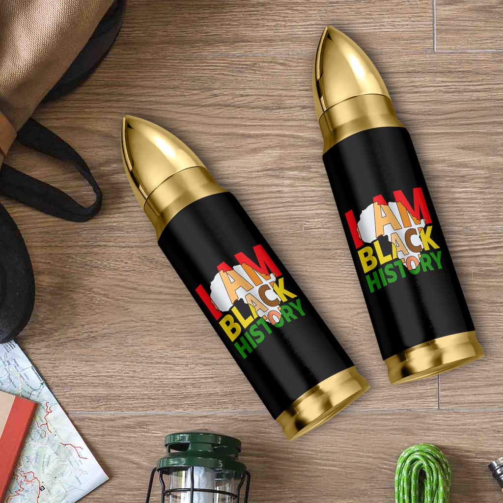 Black History Month African American Bullet Tumbler I Am Black History - Wonder Print Shop
