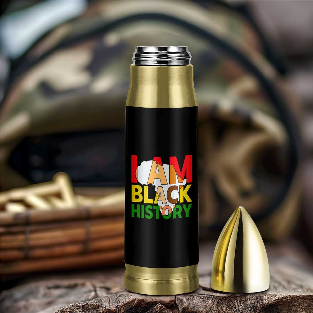 Black History Month African American Bullet Tumbler I Am Black History - Wonder Print Shop
