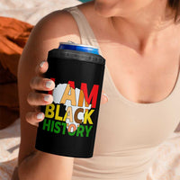 Black History Month African American 4 in 1 Can Cooler Tumbler I Am Black History - Wonder Print Shop