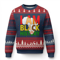 Black History Month African American Ugly Christmas Sweater I Am Black History - Wonder Print Shop