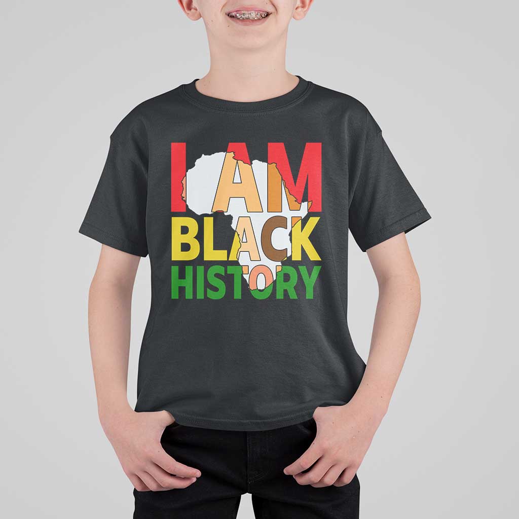 Black History Month African American T Shirt For Kid I Am Black History - Wonder Print Shop