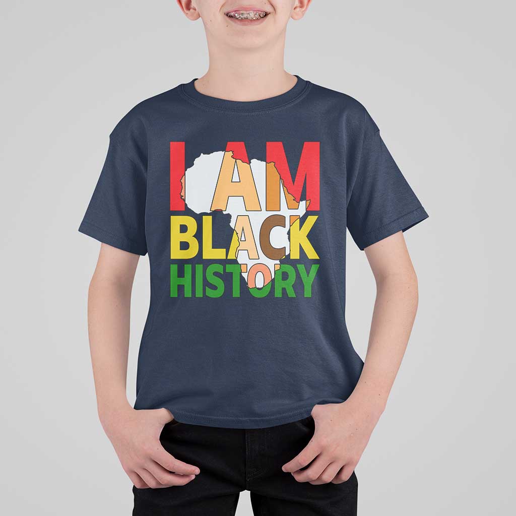 Black History Month African American T Shirt For Kid I Am Black History - Wonder Print Shop