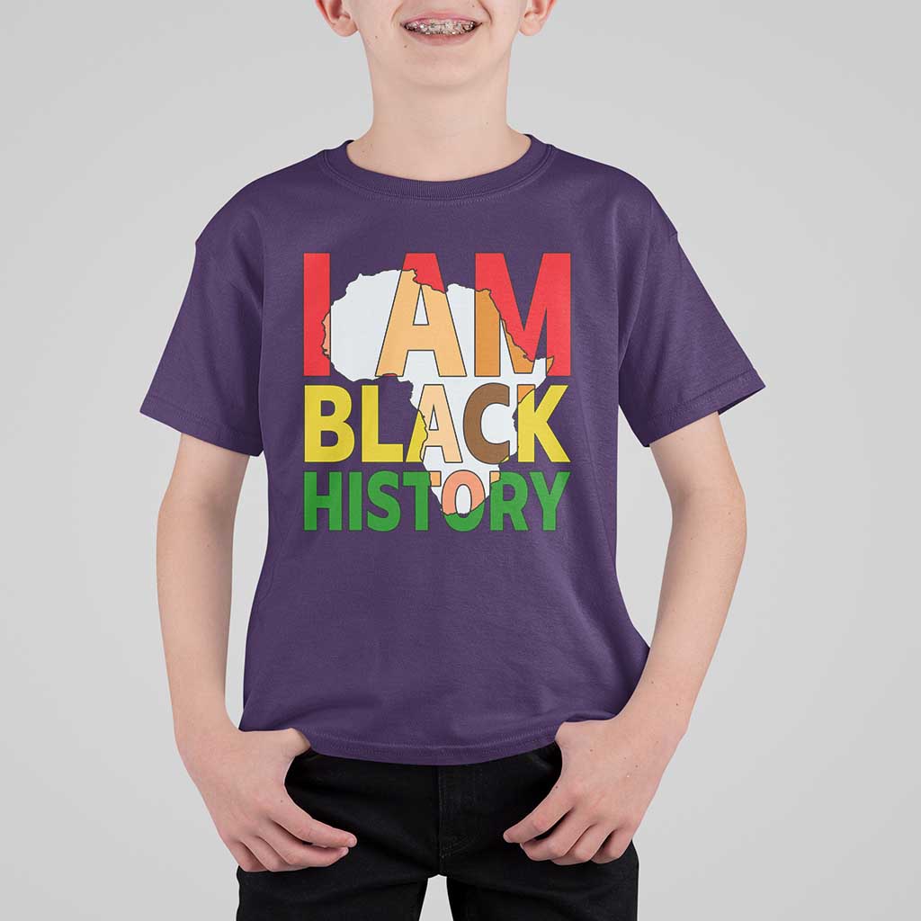 Black History Month African American T Shirt For Kid I Am Black History - Wonder Print Shop
