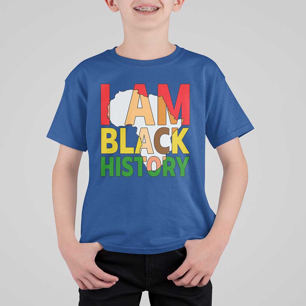 Black History Month African American T Shirt For Kid I Am Black History - Wonder Print Shop