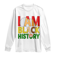 Black History Month African American Long Sleeve Shirt I Am Black History - Wonder Print Shop