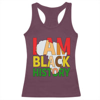 Black History Month African American Racerback Tank Top I Am Black History - Wonder Print Shop