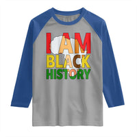 Black History Month African American Raglan Shirt I Am Black History - Wonder Print Shop
