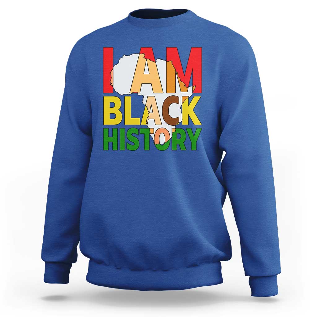 Black History Month African American Sweatshirt I Am Black History - Wonder Print Shop