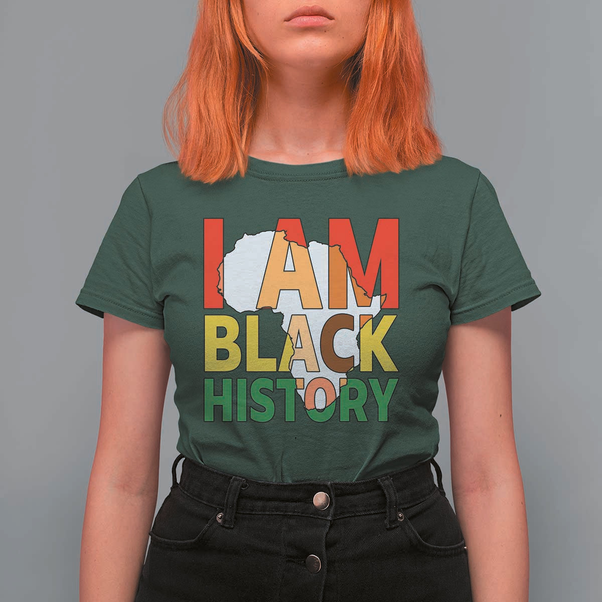 Black History Month African American T Shirt For Women I Am Black History - Wonder Print Shop