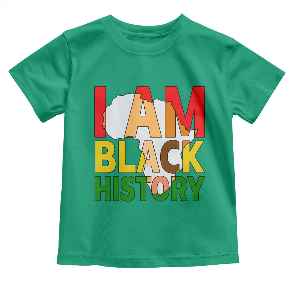 Black History Month African American Toddler T Shirt I Am Black History - Wonder Print Shop