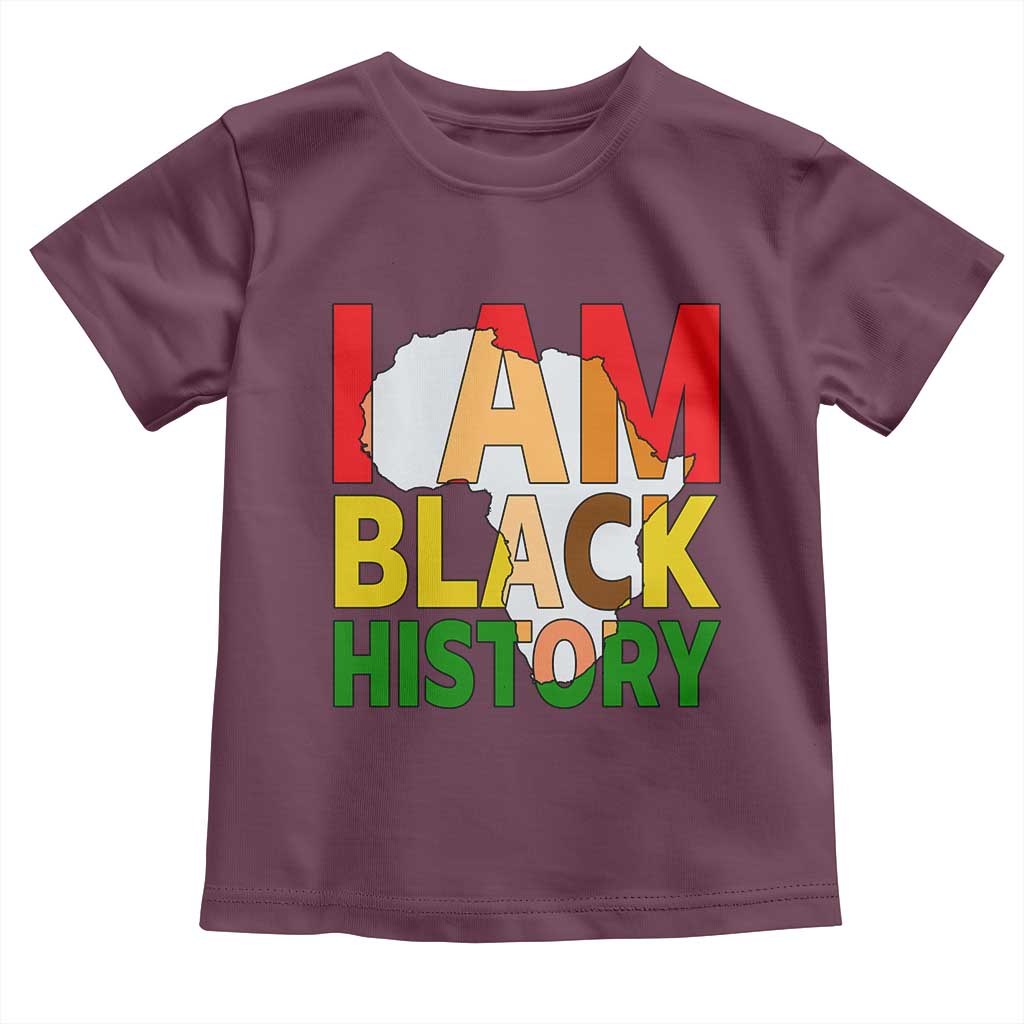 Black History Month African American Toddler T Shirt I Am Black History - Wonder Print Shop