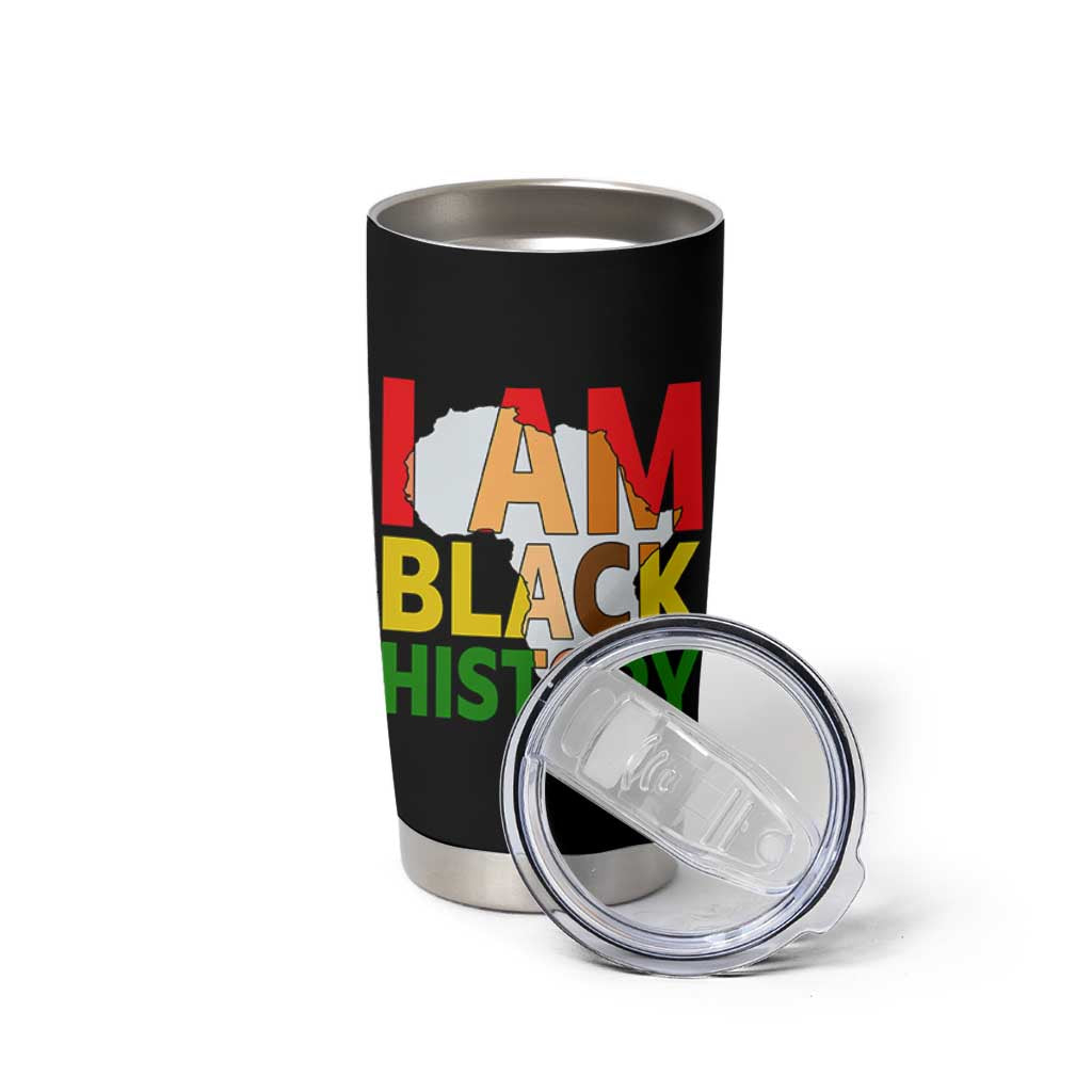 Black History Month African American Tumbler Cup I Am Black History - Wonder Print Shop