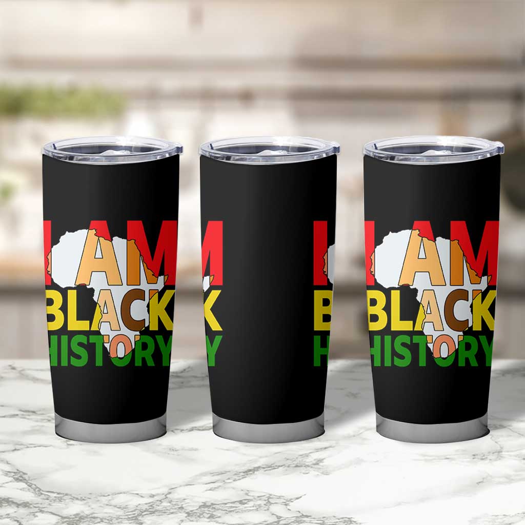 Black History Month African American Tumbler Cup I Am Black History - Wonder Print Shop