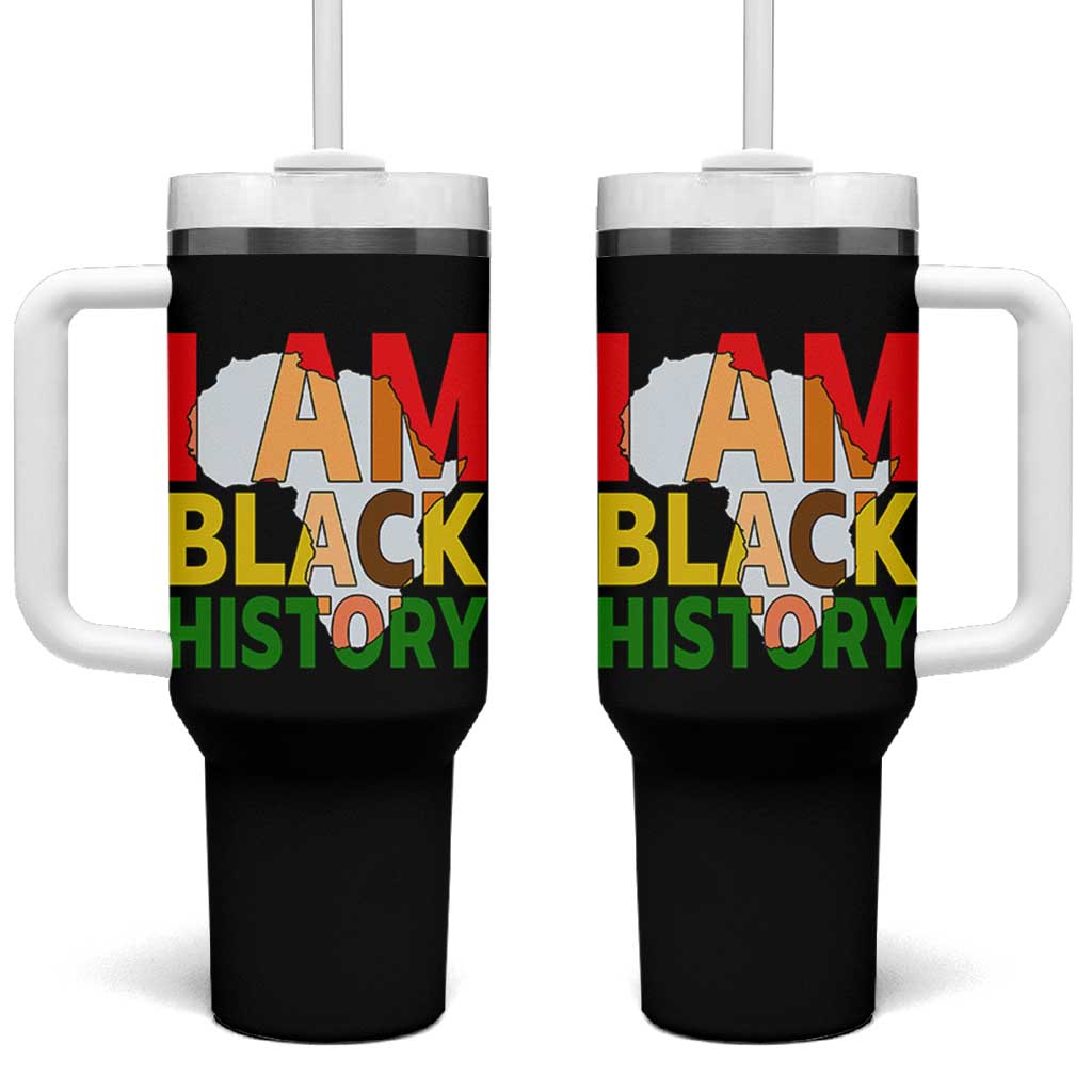 Black History Month African American Tumbler With Handle I Am Black History - Wonder Print Shop