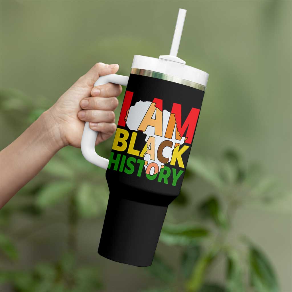 Black History Month African American Tumbler With Handle I Am Black History - Wonder Print Shop