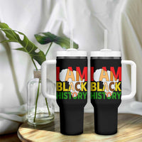 Black History Month African American Tumbler With Handle I Am Black History - Wonder Print Shop