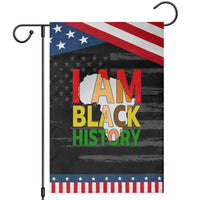 Black History Month African American Garden Flag I Am Black History