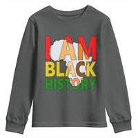 Black History Month African American Youth Sweatshirt I Am Black History - Wonder Print Shop