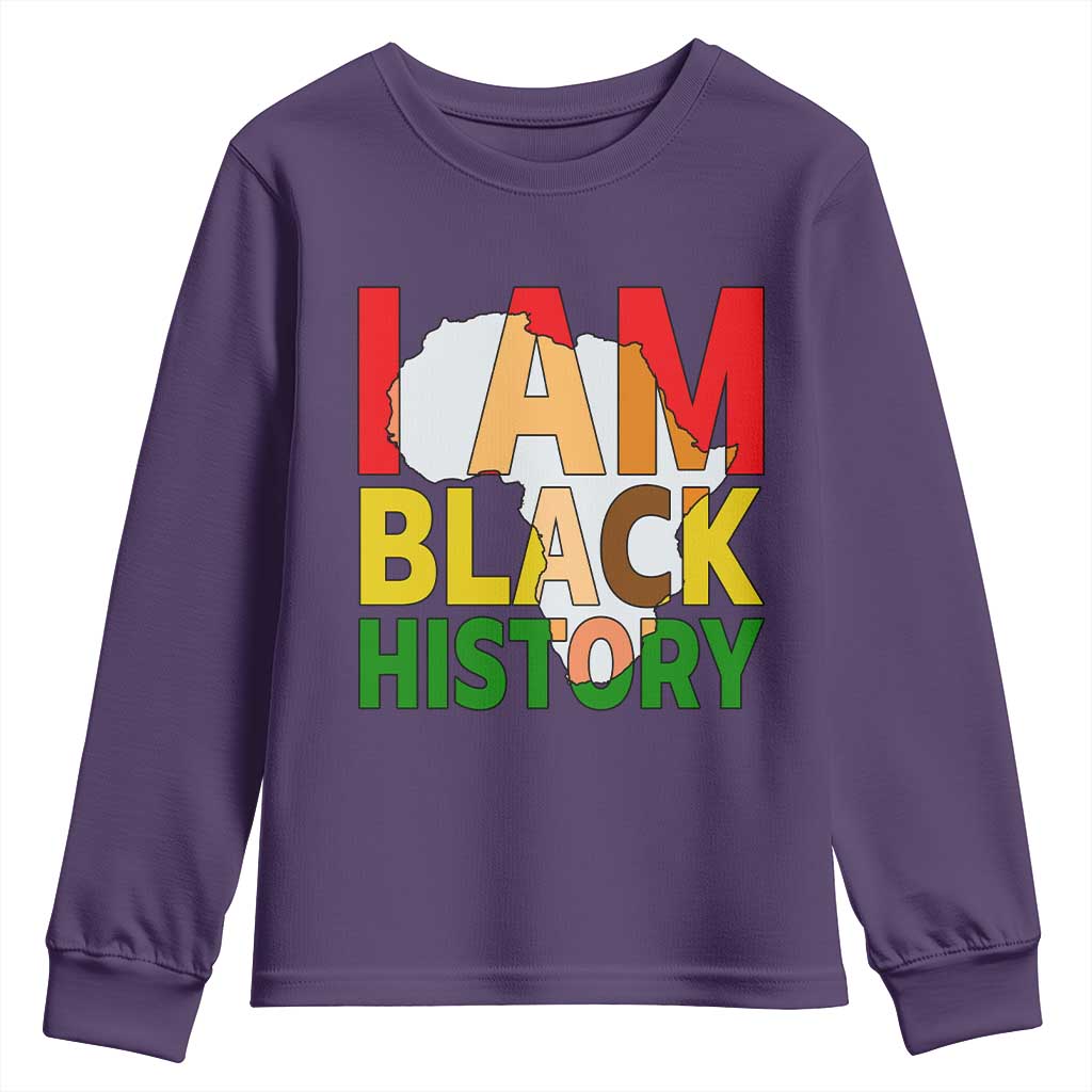 Black History Month African American Youth Sweatshirt I Am Black History - Wonder Print Shop