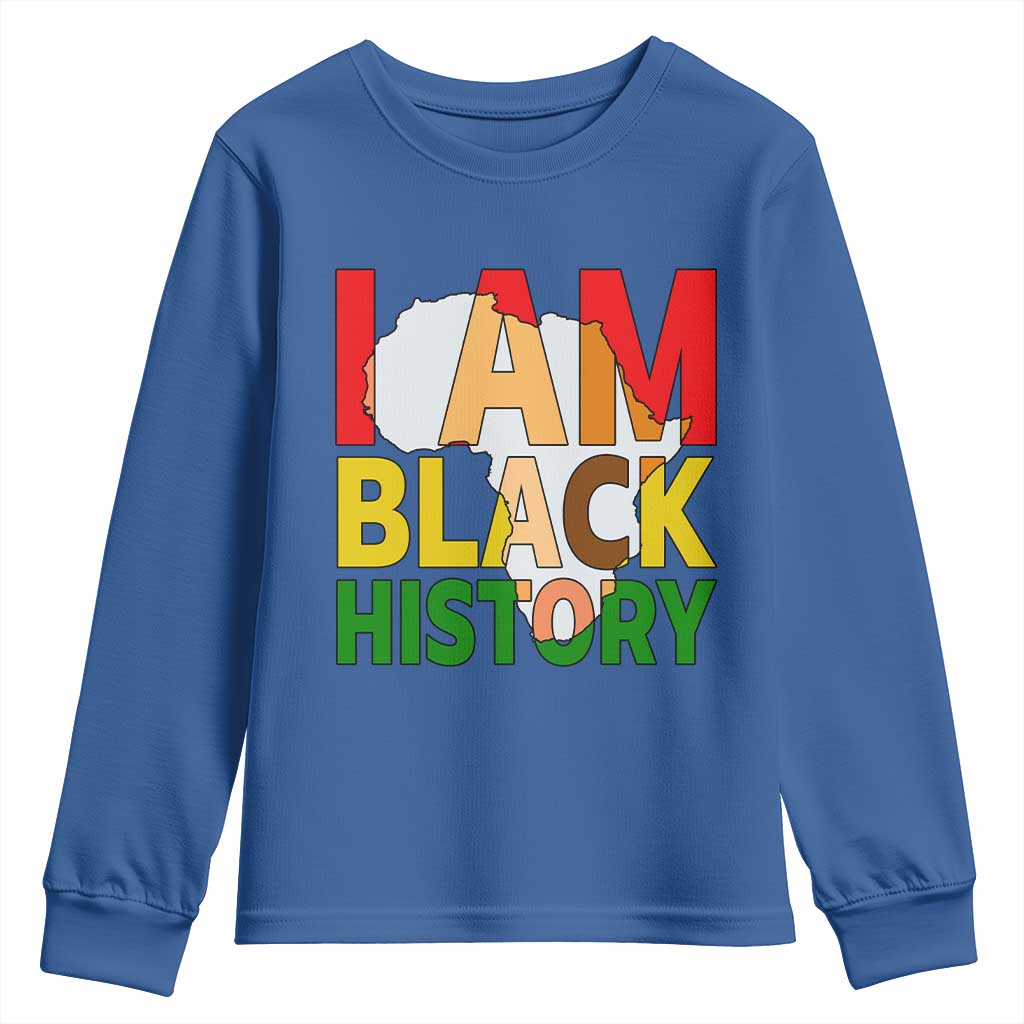 Black History Month African American Youth Sweatshirt I Am Black History - Wonder Print Shop