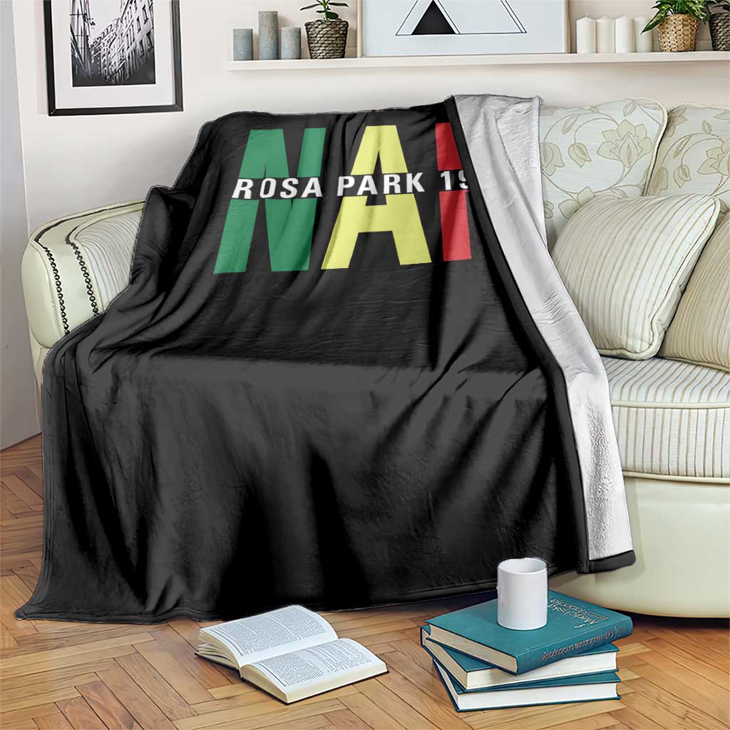 Nah Rosa Parks Quote Throw Blanket Black Movement Protest - Wonder Print Shop