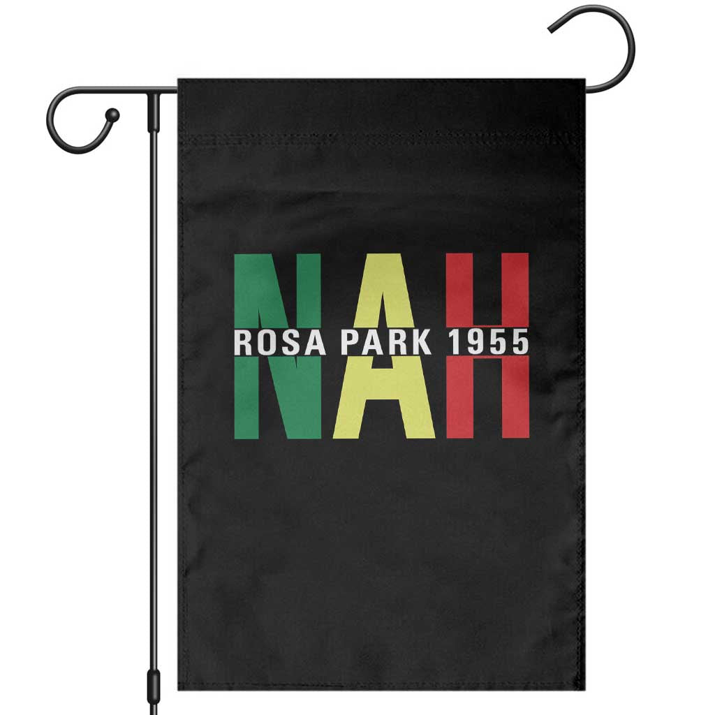 Nah Rosa Parks Quote Garden Flag Black Movement Protest - Wonder Print Shop