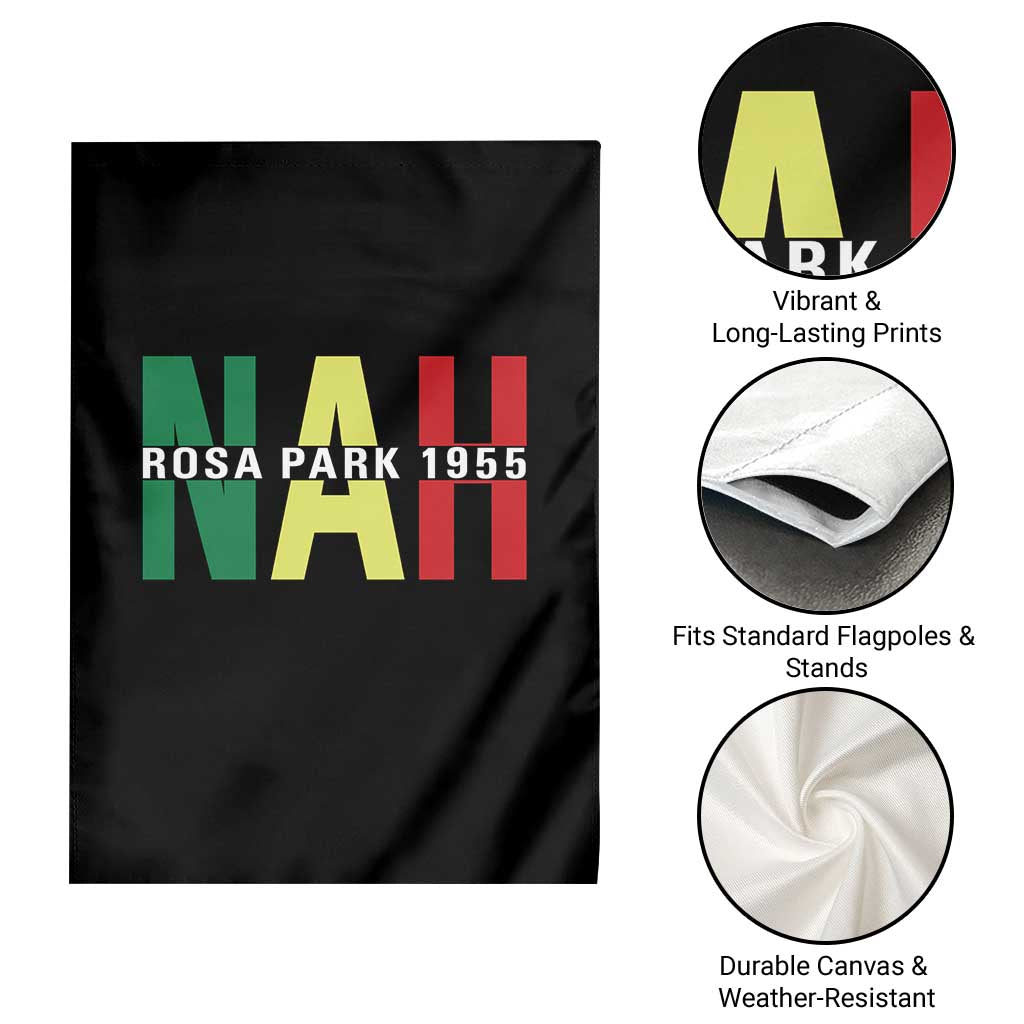 Nah Rosa Parks Quote Garden Flag Black Movement Protest - Wonder Print Shop
