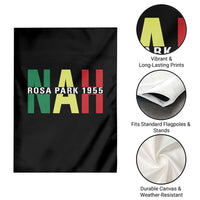Nah Rosa Parks Quote Garden Flag Black Movement Protest - Wonder Print Shop