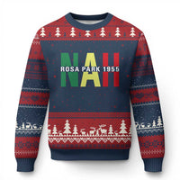 Nah Rosa Parks Quote Ugly Christmas Sweater Black Movement Protest - Wonder Print Shop