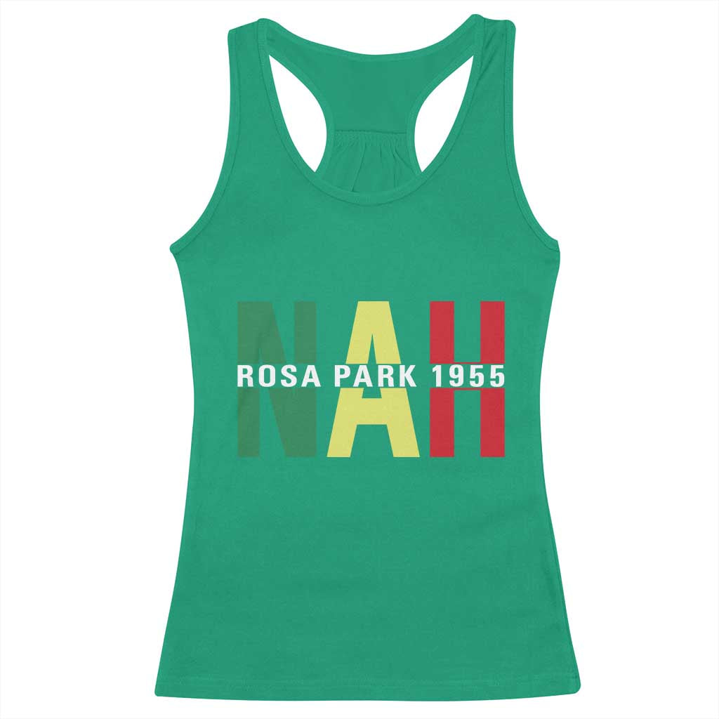 Nah Rosa Parks Quote Racerback Tank Top Black Movement Protest - Wonder Print Shop