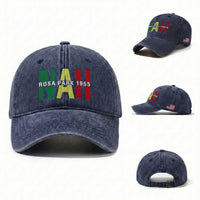 Nah Rosa Parks Quote Washed Cotton Baseball Cap Black Movement Protest