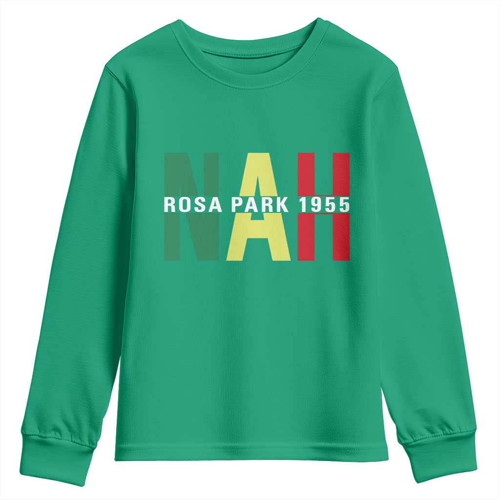Nah Rosa Parks Quote Youth Sweatshirt Black Movement Protest - Wonder Print Shop