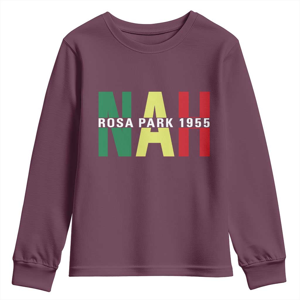 Nah Rosa Parks Quote Youth Sweatshirt Black Movement Protest - Wonder Print Shop