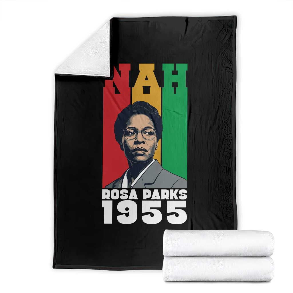 Nah Rosa Parks Quote Throw Blanket Civil Rights African American - Wonder Print Shop