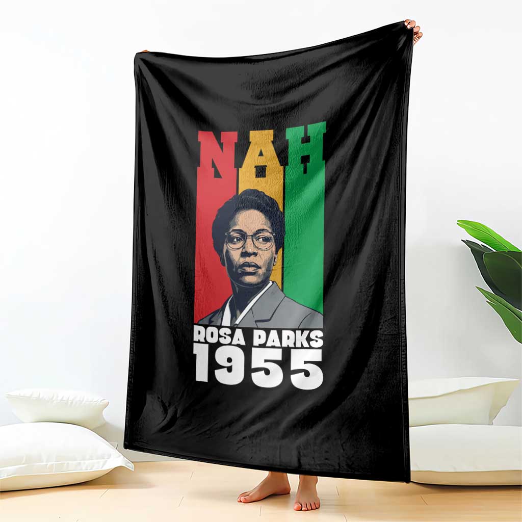 Nah Rosa Parks Quote Throw Blanket Civil Rights African American - Wonder Print Shop