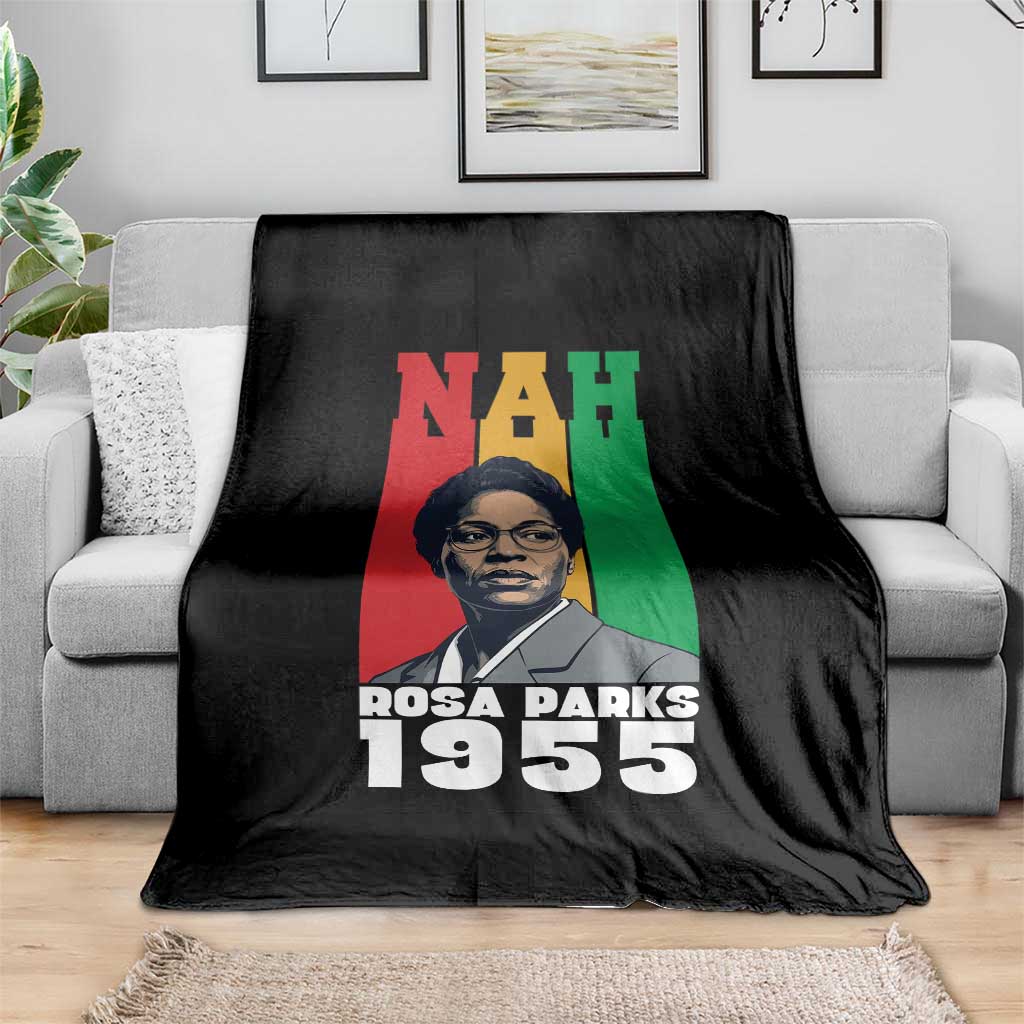 Nah Rosa Parks Quote Throw Blanket Civil Rights African American - Wonder Print Shop