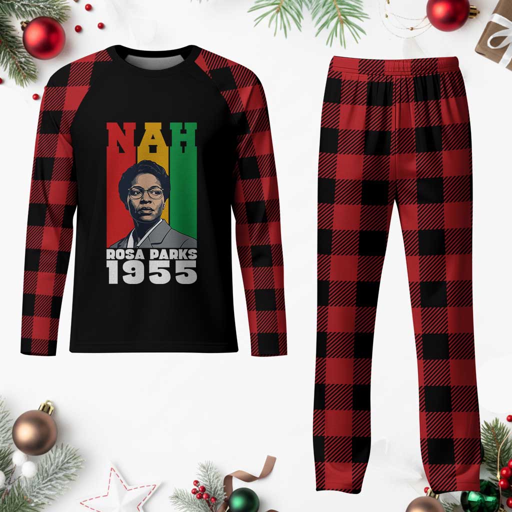 Nah Rosa Parks Quote Plaid Pajama Set Civil Rights African American - Wonder Print Shop