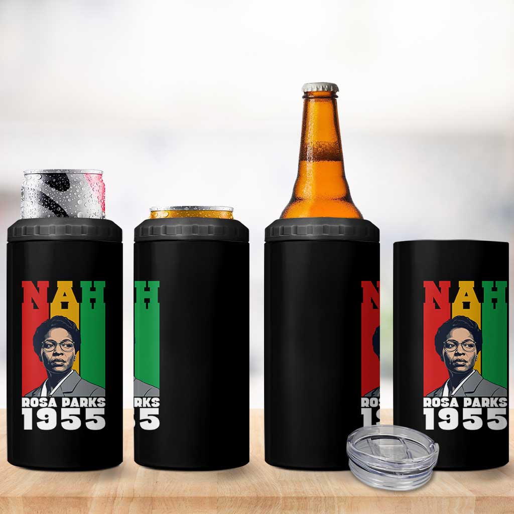 Nah Rosa Parks Quote 4 in 1 Can Cooler Tumbler Civil Rights African American - Wonder Print Shop