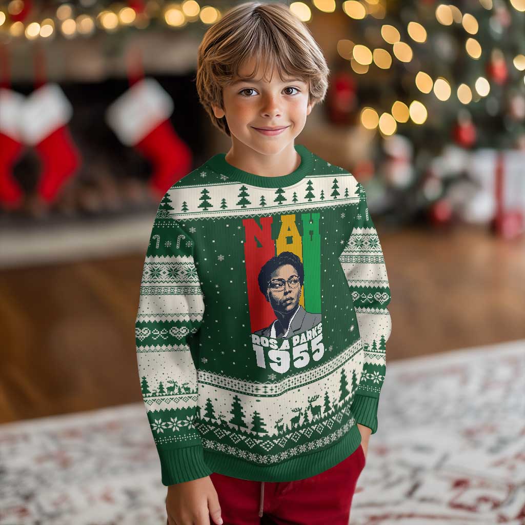 Nah Rosa Parks Quote Ugly Christmas Sweater Civil Rights African American - Wonder Print Shop