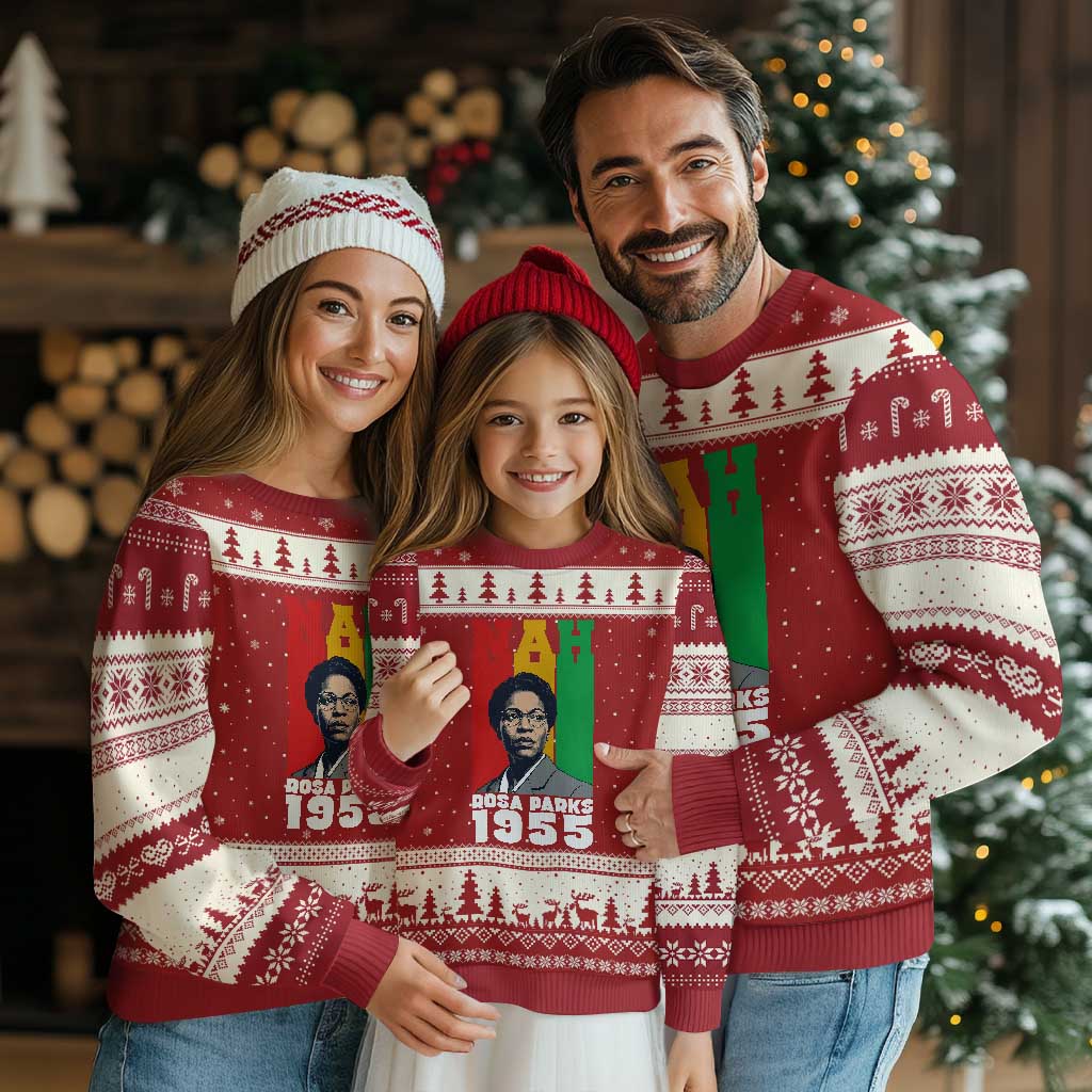 Nah Rosa Parks Quote Ugly Christmas Sweater Civil Rights African American - Wonder Print Shop