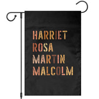 Black History Leaders Garden Flag Harriet Rosa Martin Malcolm - Wonder Print Shop