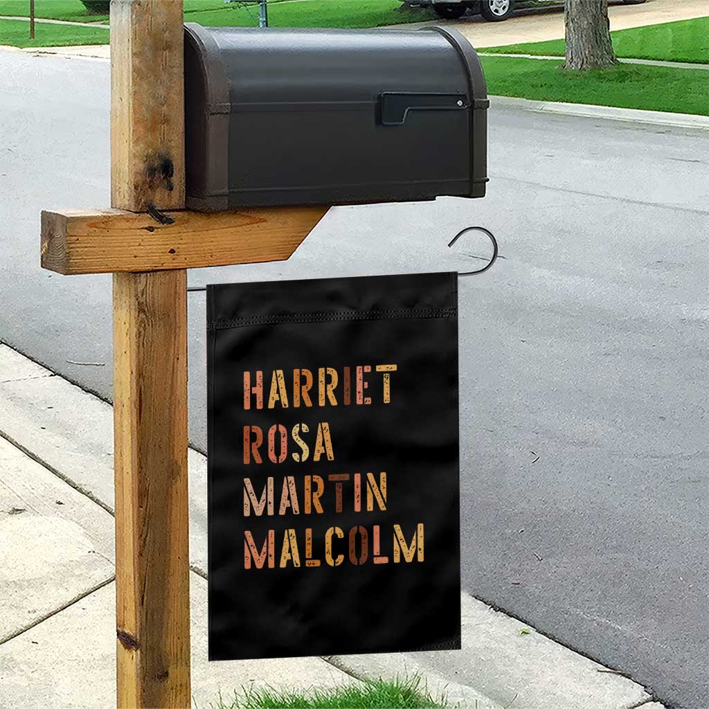 Black History Leaders Garden Flag Harriet Rosa Martin Malcolm - Wonder Print Shop