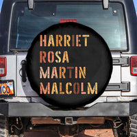 Black History Leaders Spare Tire Cover Harriet Rosa Martin Malcolm - Wonder Print Shop