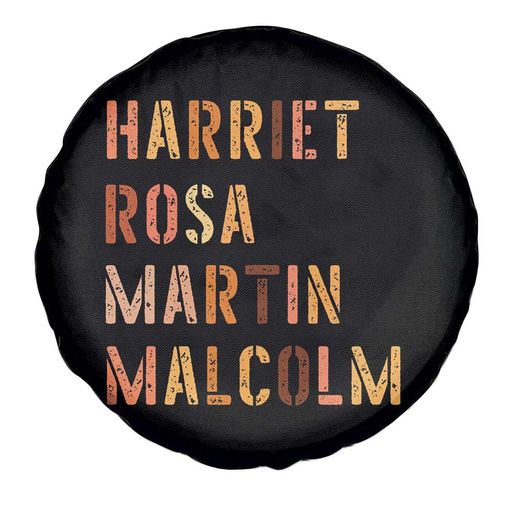 Black History Leaders Spare Tire Cover Harriet Rosa Martin Malcolm - Wonder Print Shop