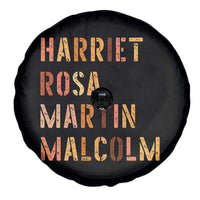 Black History Leaders Spare Tire Cover Harriet Rosa Martin Malcolm - Wonder Print Shop