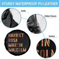Black History Leaders Spare Tire Cover Harriet Rosa Martin Malcolm - Wonder Print Shop