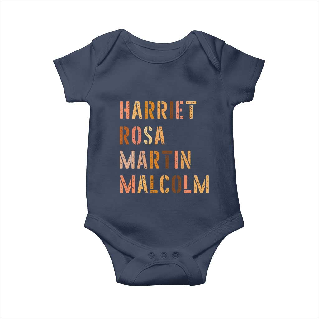 Black History Leaders Baby Onesie Harriet Rosa Martin Malcolm - Wonder Print Shop