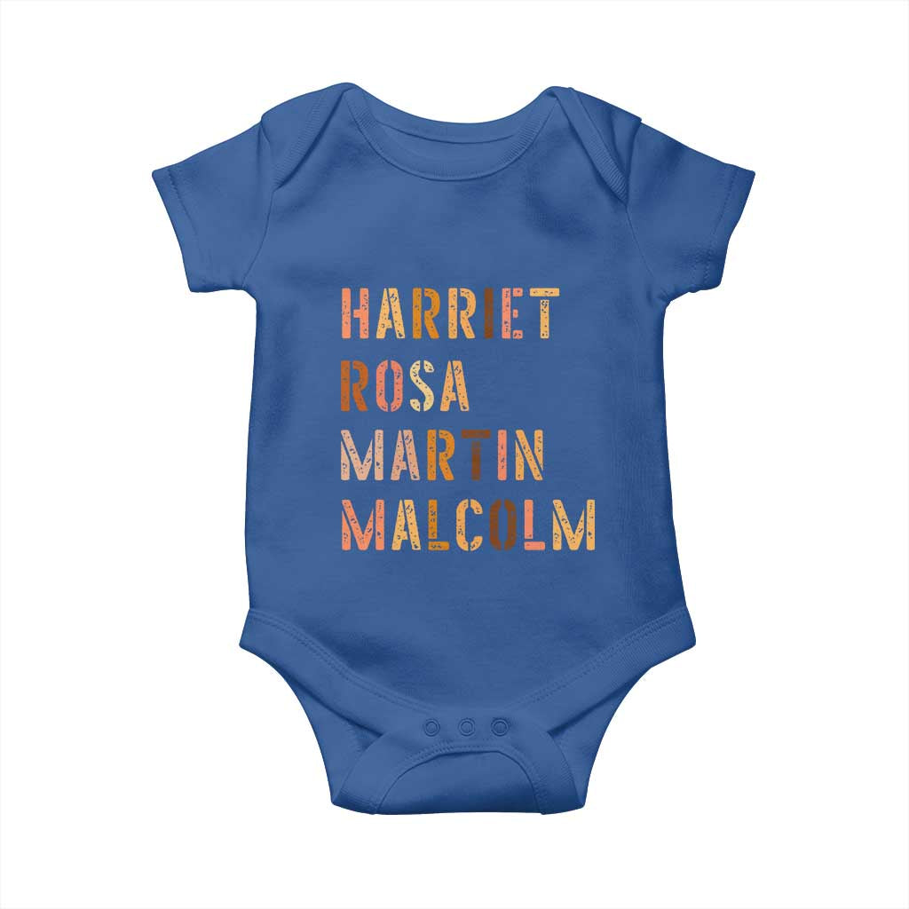 Black History Leaders Baby Onesie Harriet Rosa Martin Malcolm - Wonder Print Shop