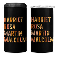 Black History Leaders 4 in 1 Can Cooler Tumbler Harriet Rosa Martin Malcolm - Wonder Print Shop